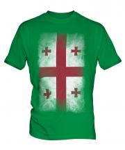 Georgia Faded Flag Mens T-Shirt