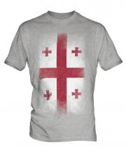 Georgia Faded Flag Mens T-Shirt