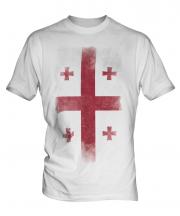 Georgia Faded Flag Mens T-Shirt