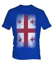Georgia Faded Flag Mens T-Shirt