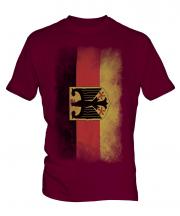Germany State Faded Flag Mens T-Shirt