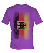 Germany State Faded Flag Mens T-Shirt
