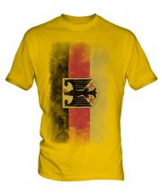 Germany State Faded Flag Mens T-Shirt