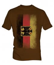Germany State Faded Flag Mens T-Shirt