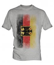 Germany State Faded Flag Mens T-Shirt