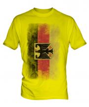 Germany State Faded Flag Mens T-Shirt
