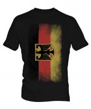 Germany State Faded Flag Mens T-Shirt