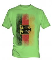 Germany State Faded Flag Mens T-Shirt