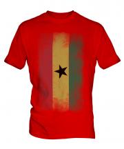 Ghana Faded Flag Mens T-Shirt