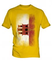 Gibraltar Faded Flag Mens T-Shirt