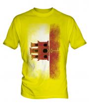 Gibraltar Faded Flag Mens T-Shirt