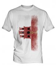 Gibraltar Faded Flag Mens T-Shirt