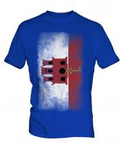 Gibraltar Faded Flag Mens T-Shirt