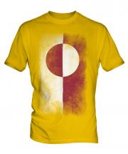 Greenland Faded Flag Mens T-Shirt
