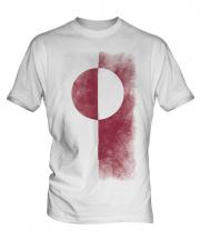 Greenland Faded Flag Mens T-Shirt
