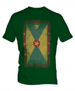 Grenada Faded Flag Mens T-Shirt