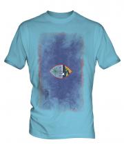 Guam Faded Flag Mens T-Shirt