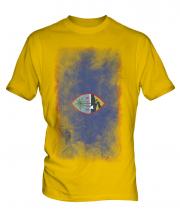 Guam Faded Flag Mens T-Shirt