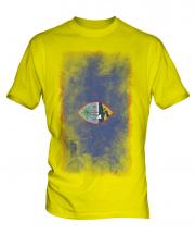 Guam Faded Flag Mens T-Shirt