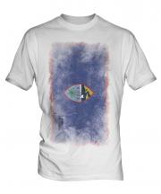 Guam Faded Flag Mens T-Shirt