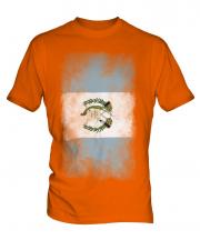 Guatemala Faded Flag Mens T-Shirt
