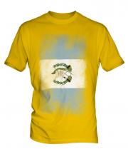 Guatemala Faded Flag Mens T-Shirt