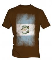 Guatemala Faded Flag Mens T-Shirt