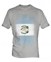 Guatemala Faded Flag Mens T-Shirt