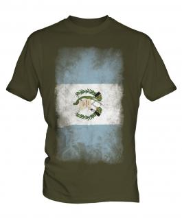 Guatemala Faded Flag Mens T-Shirt