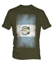 Guatemala Faded Flag Mens T-Shirt