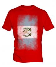 Guatemala Faded Flag Mens T-Shirt