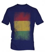 Guinea Faded Flag Mens T-Shirt