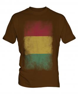 Guinea Faded Flag Mens T-Shirt