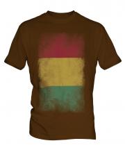 Guinea Faded Flag Mens T-Shirt