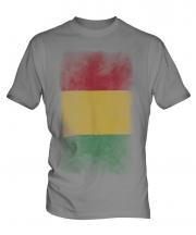 Guinea Faded Flag Mens T-Shirt