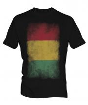 Guinea Faded Flag Mens T-Shirt