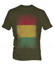 Guinea Faded Flag Mens T-Shirt