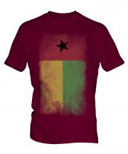 Guinea Bissau Faded Flag Mens T-Shirt
