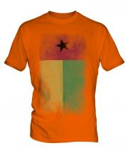 Guinea Bissau Faded Flag Mens T-Shirt