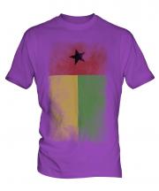 Guinea Bissau Faded Flag Mens T-Shirt