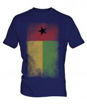 Guinea Bissau Faded Flag Mens T-Shirt