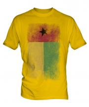 Guinea Bissau Faded Flag Mens T-Shirt