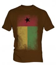 Guinea Bissau Faded Flag Mens T-Shirt
