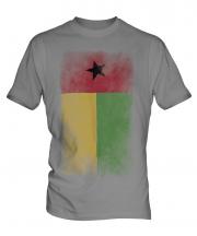 Guinea Bissau Faded Flag Mens T-Shirt