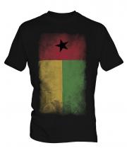 Guinea Bissau Faded Flag Mens T-Shirt