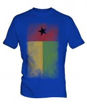 Guinea Bissau Faded Flag Mens T-Shirt