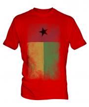 Guinea Bissau Faded Flag Mens T-Shirt