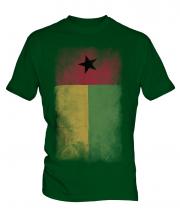 Guinea Bissau Faded Flag Mens T-Shirt