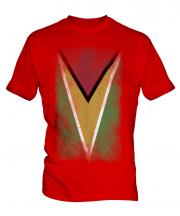 Guyana Faded Flag Mens T-Shirt
