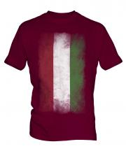 Hungary Faded Flag Mens T-Shirt